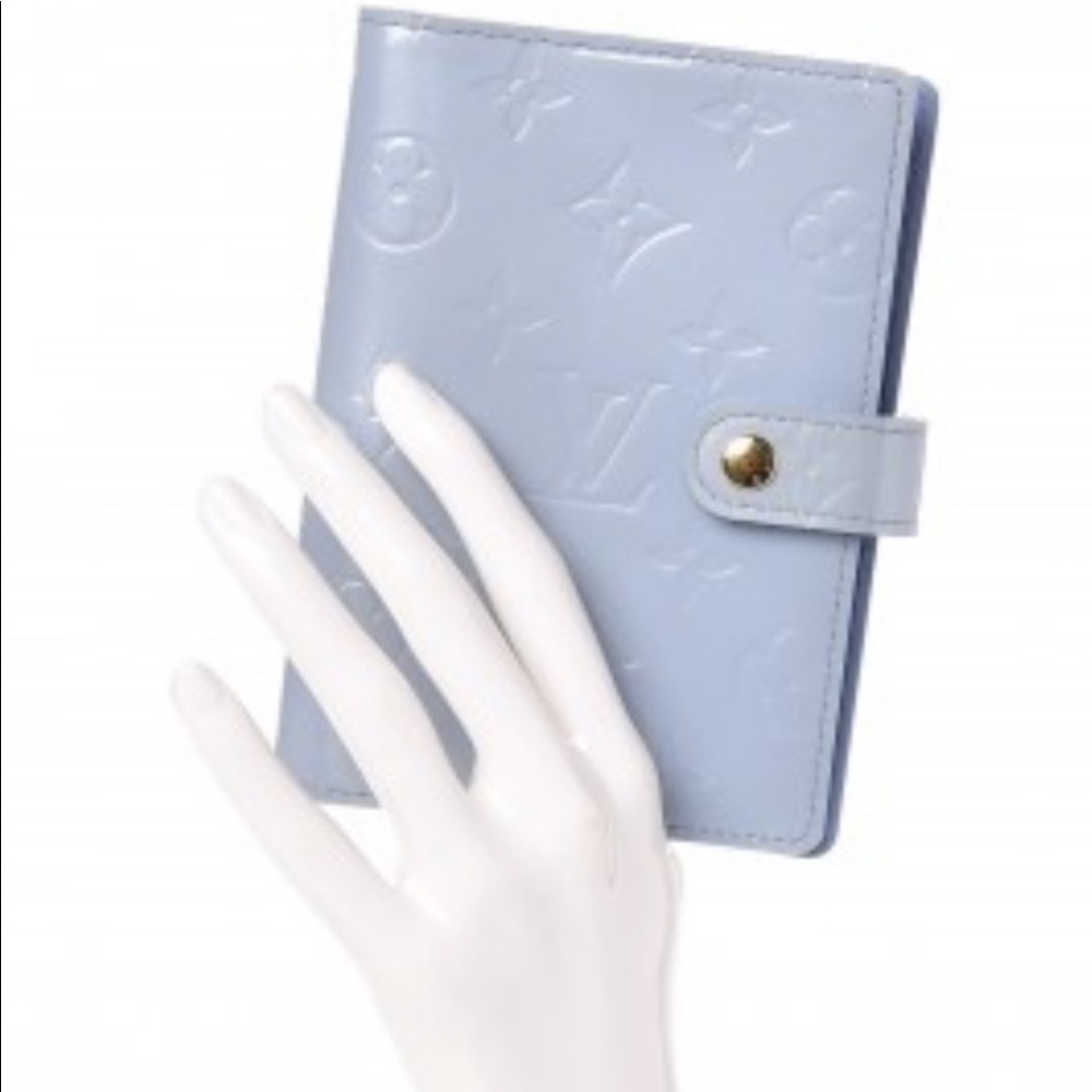 Louis Vuitton Blue Vernis Agenda/planner & Wallet